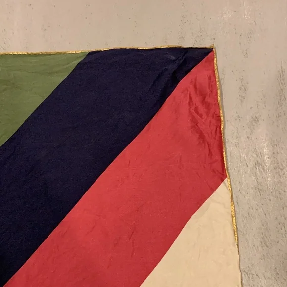 Coach gold foil logo silk scarf 🧡💚🩷💙🤎 - Picture 3 of 6